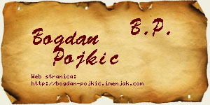 Bogdan Pojkić vizit kartica